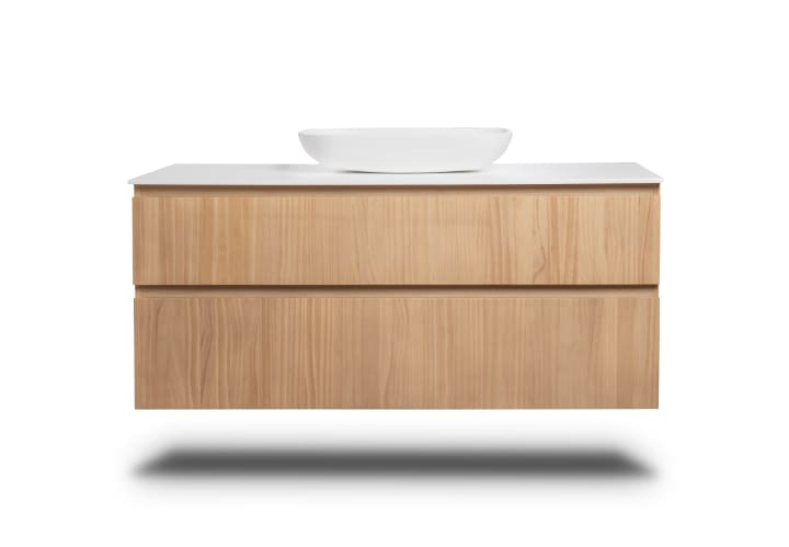 Meubles de salle de bains avec plan de toilette Solid surface Alpes 1 Bruntec détail 3