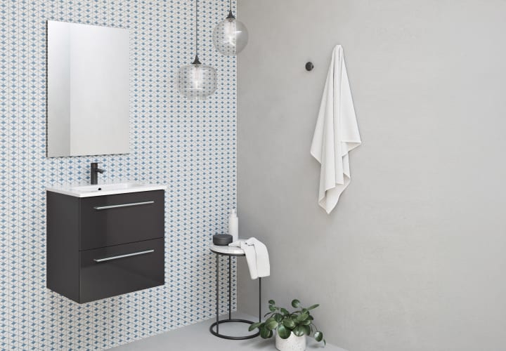 Ensemble complet de meubles de salle de bains à profondeur réduite 35 cm Street Royo principal 1