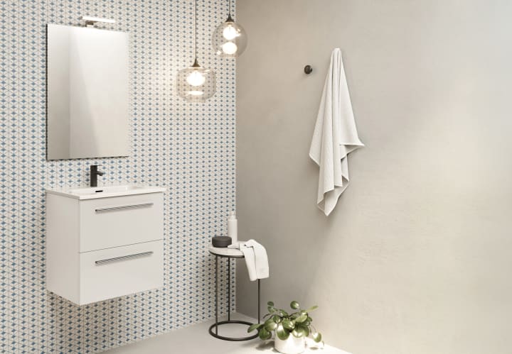 Ensemble complet de meubles de salle de bains à profondeur réduite 35 cm Street Royo principal 2