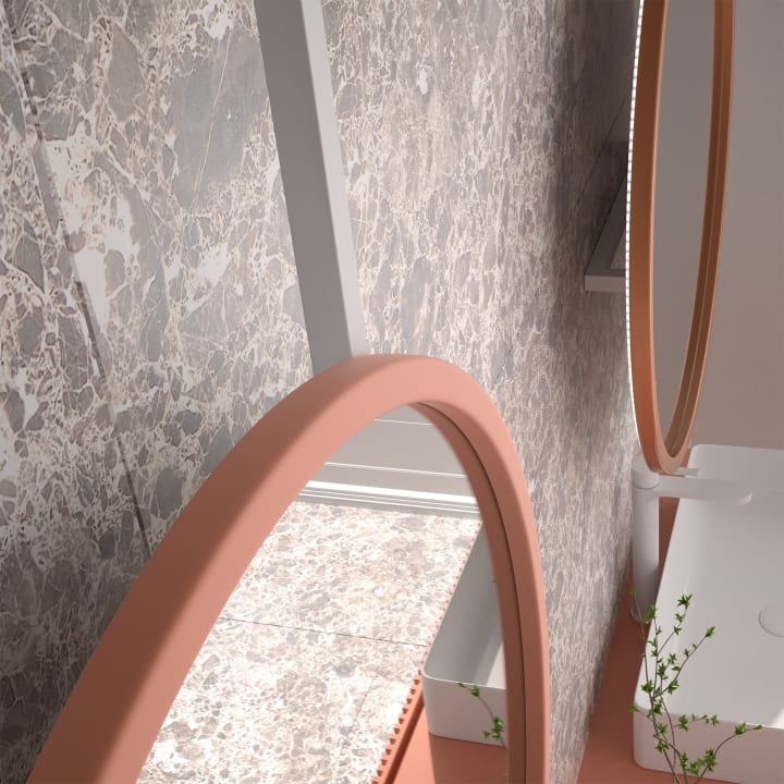 Miroir de salle de bains avec éclairage LED Vanuatu Eurobath détail 14