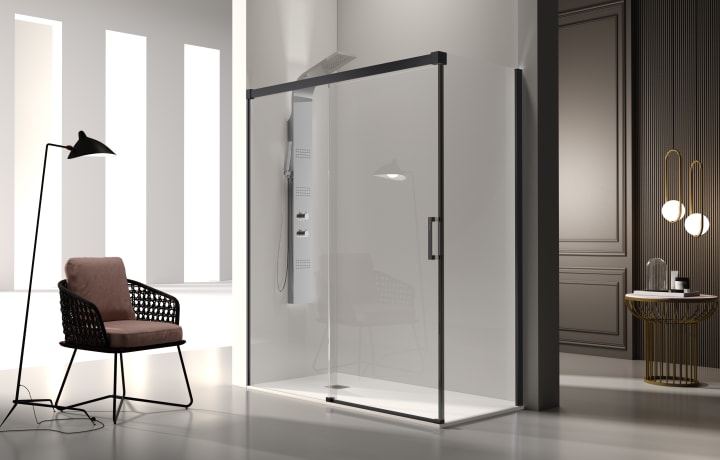 Paroi de douche en Glasé (GS102+GS103) Kassandra principal 4