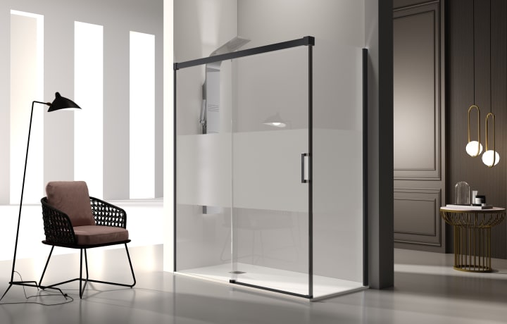 Paroi de douche en Glasé (GS102+GS103) Kassandra principal 5