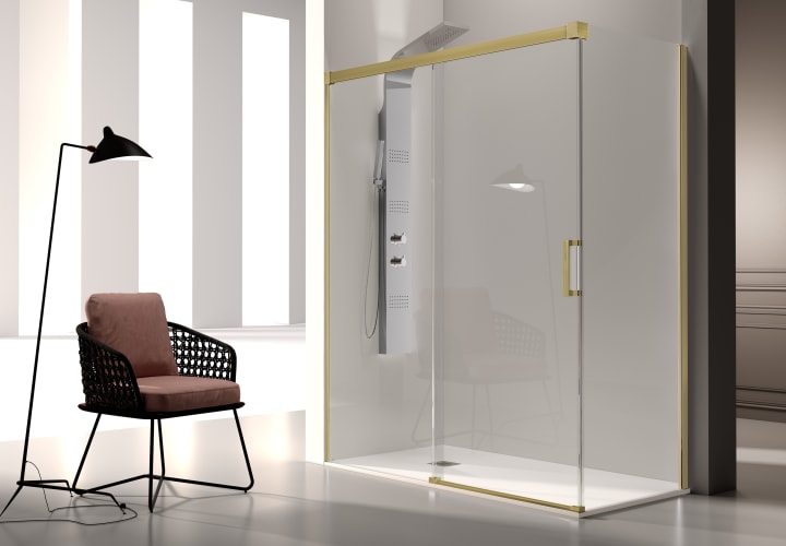Paroi de douche en Glasé (GS102+GS103) Kassandra principal 6