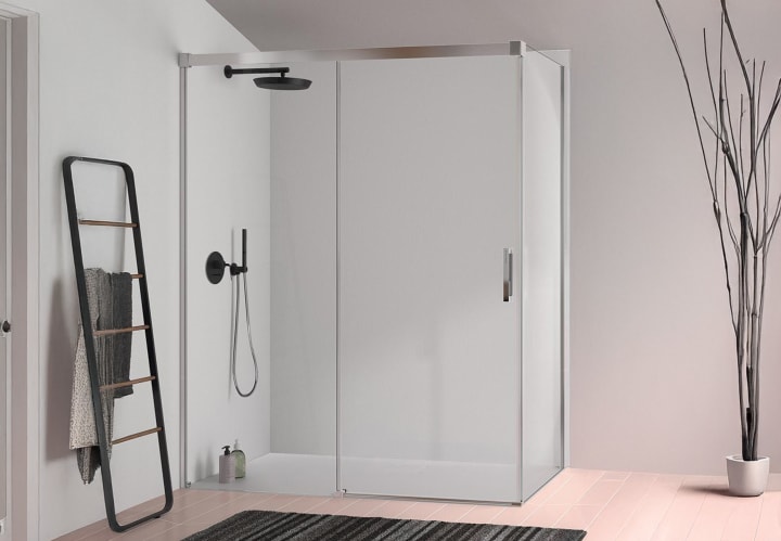 Paroi de douche en Glasé (GS102+GS103) Kassandra principal 8