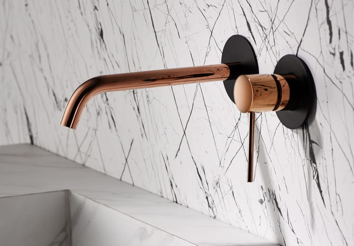 Robinetterie de lavabo encastrée Milos Imex + bonde click-clack pack environnement 7