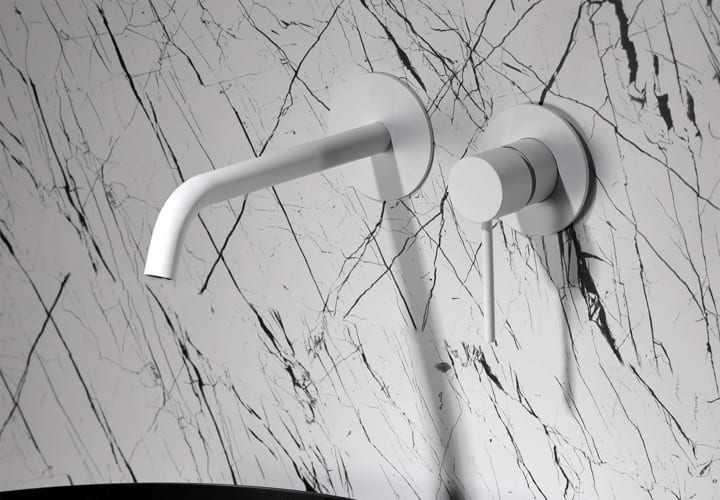 Robinetterie de lavabo encastrée Milos Imex + bonde click-clack pack environnement 9