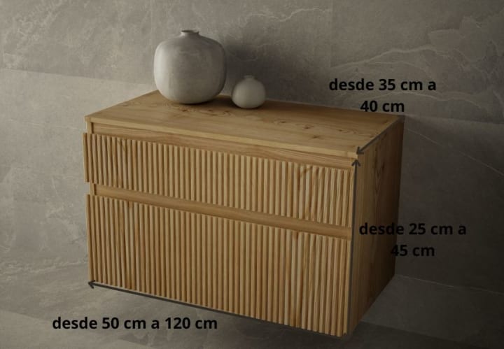 Commode en bois Alpes Bruntec croquis 4