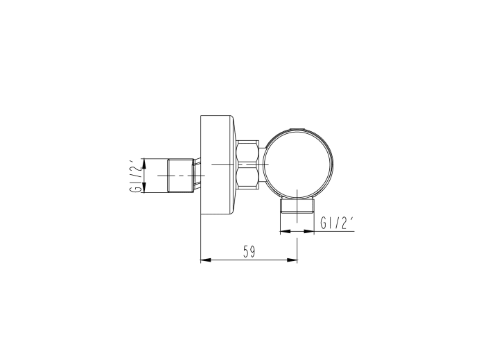 Robinet de douche GME Helios croquis 7