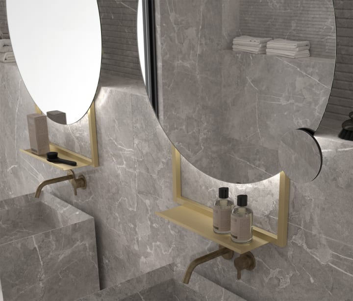 Miroir de salle de bains avec éclairage LED Tenerife Eurobath détail 4