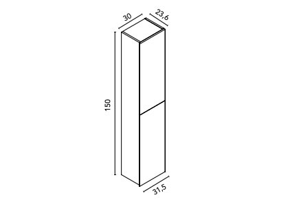 Colonne de salle de bain Style Royo croquis 12