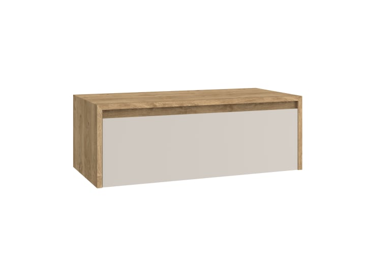 Meuble de salle de bains avec plan de toilette en bois Lambda Coycama principal 11