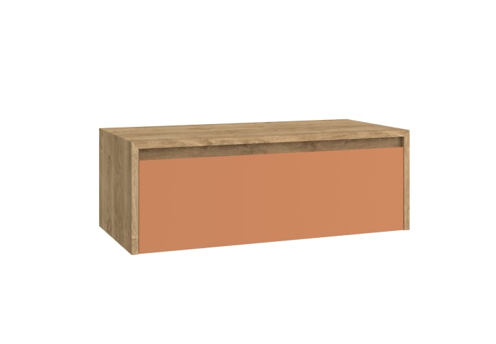 Meuble de salle de bains avec plan de toilette en bois Lambda Coycama principal 15