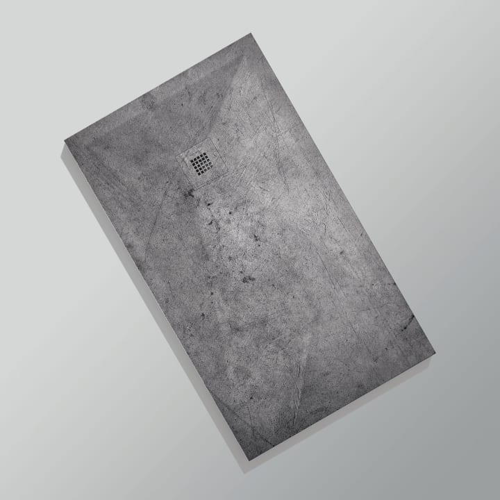 Receveurs de douche en résine décorés Design 3D Ciment Bruntec option 15