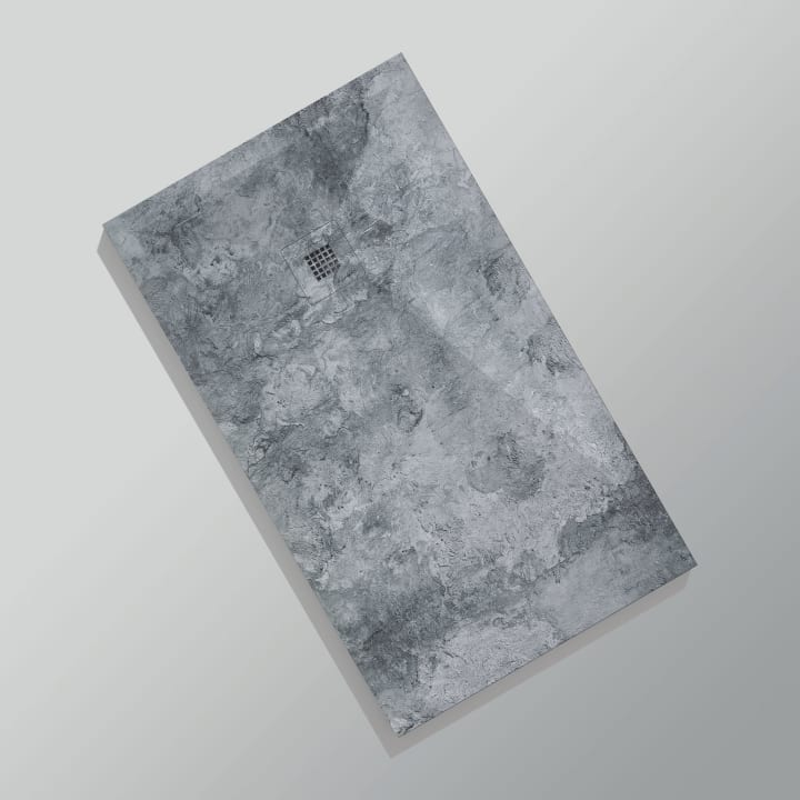 Receveurs de douche en résine décorés Design 3D Ciment Bruntec option 16