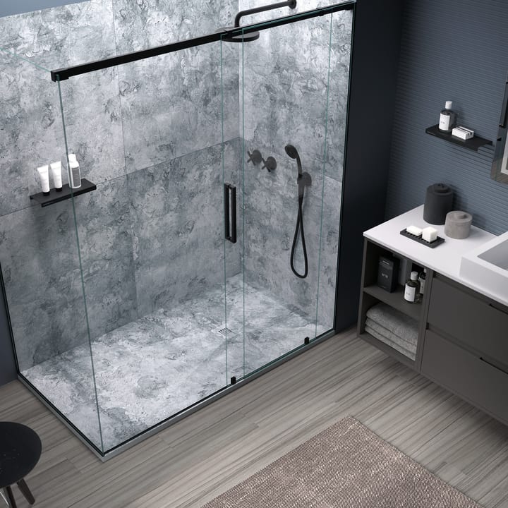 Receveurs de douche en résine décorés Design 3D Ciment Bruntec environnement 6