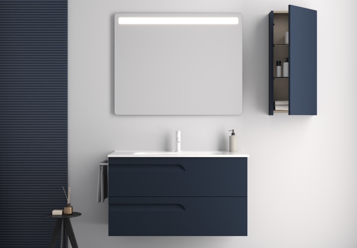 Ensemble de meubles de salle de bains profondeur réduite 39 cm Vitale Royo principal 3