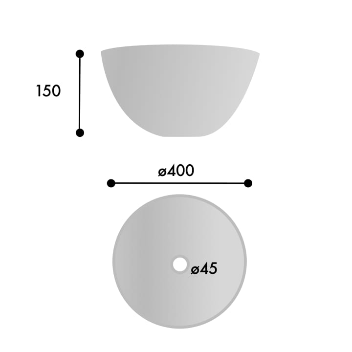 Belenus lavabo à poser ArtandBath croquis 2