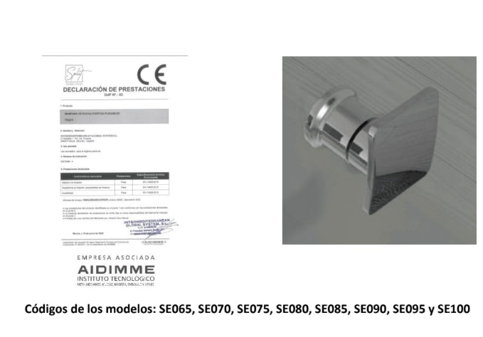 Bruntec Paroi de douche spacieuse sur mesure option 4