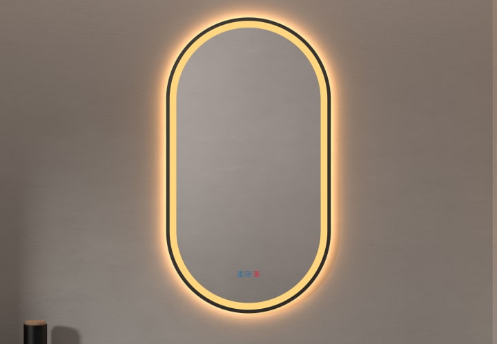 Miroir de salle de bain avec éclairage LED Zenit Bruntec principal 1