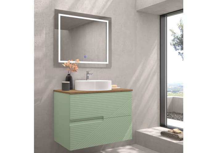 Meuble de salle de bains avec plan de toilette en bois Limo Bruntec couleurs principal 8