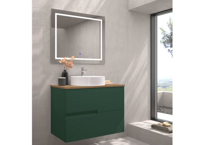 Meuble de salle de bains avec plan de toilette en bois Limo Bruntec couleurs principal 6
