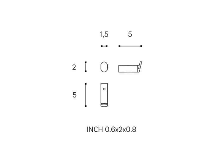 Cintre de salle de bain Micra Cosmic croquis 3