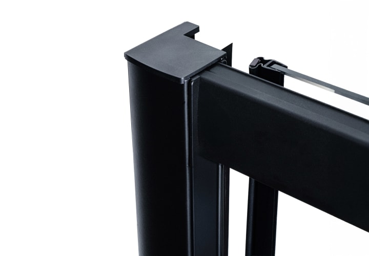 Paroi de douche noir Sabik Bruntec détail 1