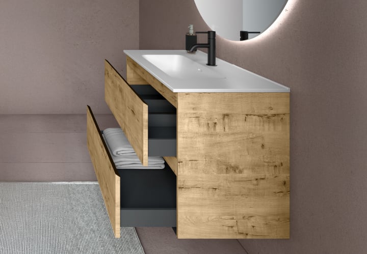 Ensemble de meubles de salle de bains Roma Bruntec détail 11