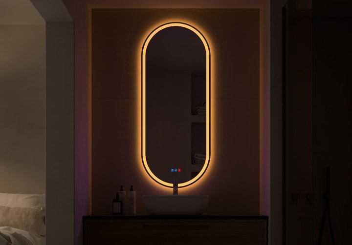 Miroir de salle de bain LED Aris Bruntec principal 2