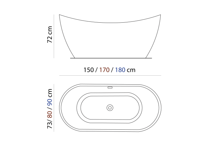 Baignoire autoportante Vela Baños 10 croquis 7