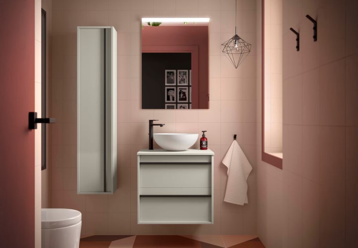 Meubles de salle de bains avec plan de toilette en bois Attila Salgar principal 8