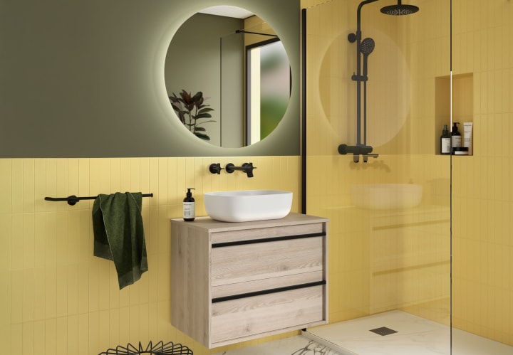 Meubles de salle de bains avec plan de toilette en bois Attila Salgar environnement 13