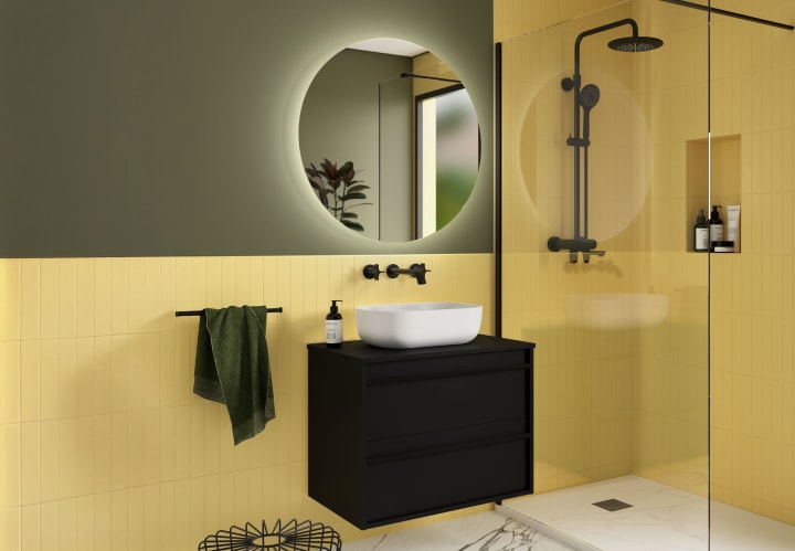 Meubles de salle de bains avec plan de toilette en bois Attila Salgar environnement 10