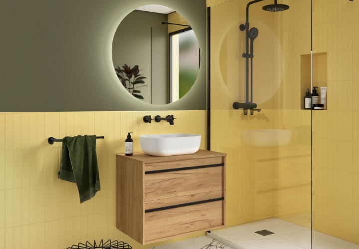 Meubles de salle de bains avec plan de toilette en bois Attila Salgar environnement 16