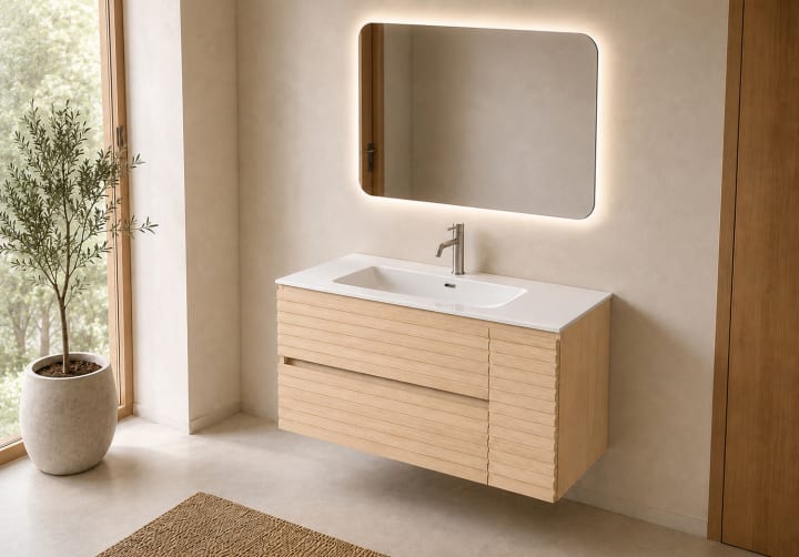 Ensemble de meubles de salle de bains Alpes 21 Bruntec principal 2