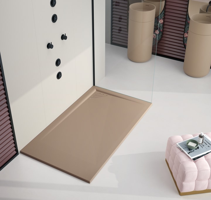 Receveurs de douche en résine Design Corner Bruntec environnement 2