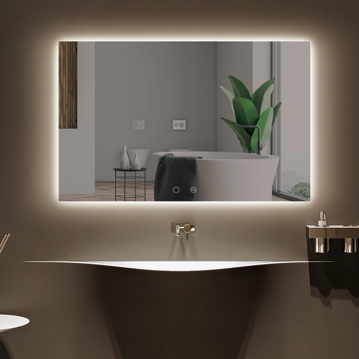 Miroir de salle de bains avec éclairage LED Italia Ledimex principal 2