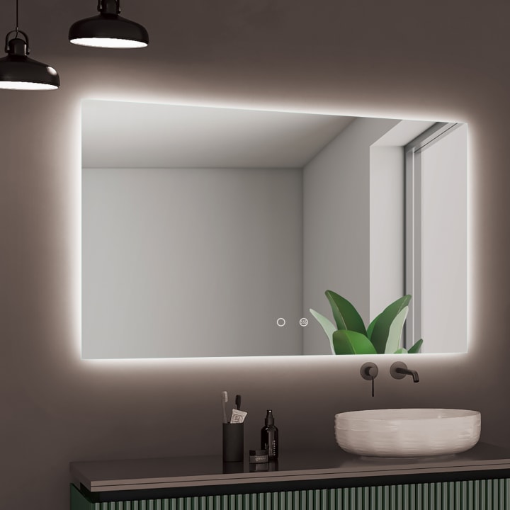 Miroir de salle de bains avec éclairage LED Italia Ledimex principal 3