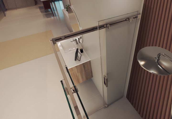 Paroi de douche Venus (300) Bruntec détail 3