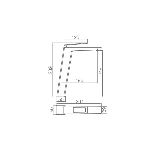 Mitigeur de lavabo Suecia Imex croquis 6