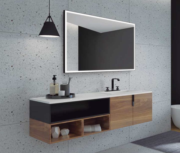 Miroir de salle de bains avec éclairage LED Suiza Ledimex principal 3