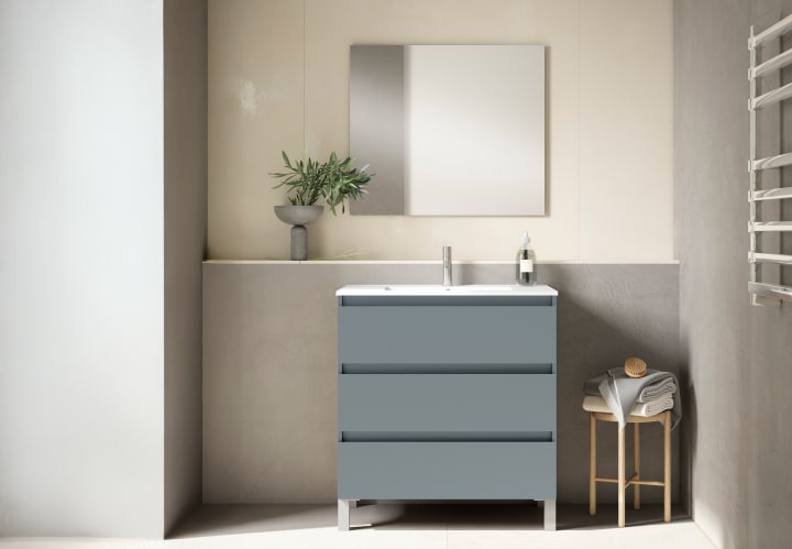 Meuble de salle de bains à faible profondeur 39,5 cm Box Viso principal 1