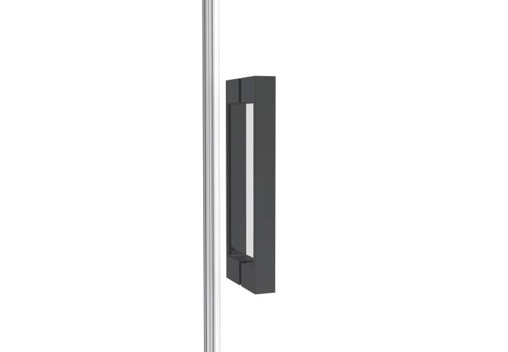 Paroi de douche noire Twenty Spazio GME détail 1