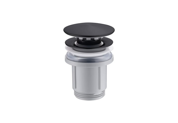 Pack robinet de lavabo à bec haut Monza Imex + valve clic clac + Siphon rond apparent détail 7