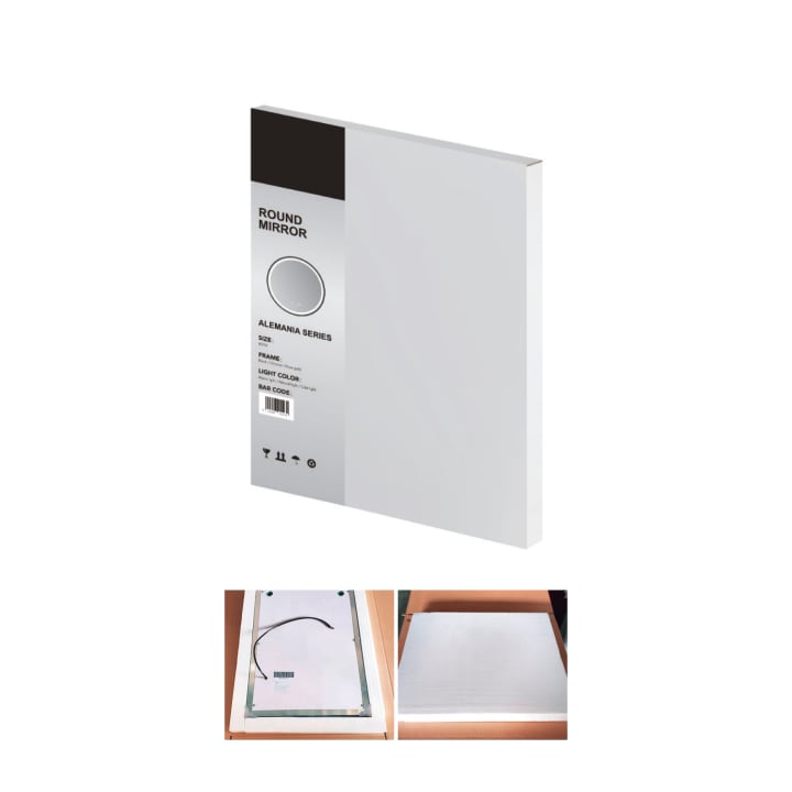 Miroir de salle de bains avec LED Londres Ledimex croquis 10