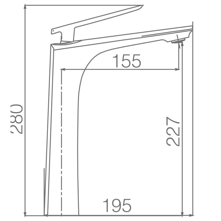 Robinet de lavabo Escocia Imex croquis 1