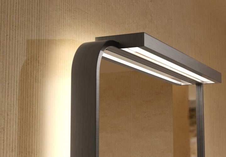 Miroir de salle de bains avec l'éclairage LED Palermo Ledimex détail 3