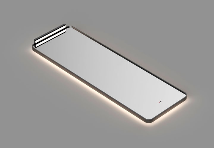 Miroir de salle de bains avec l'éclairage LED Palermo Ledimex détail 2