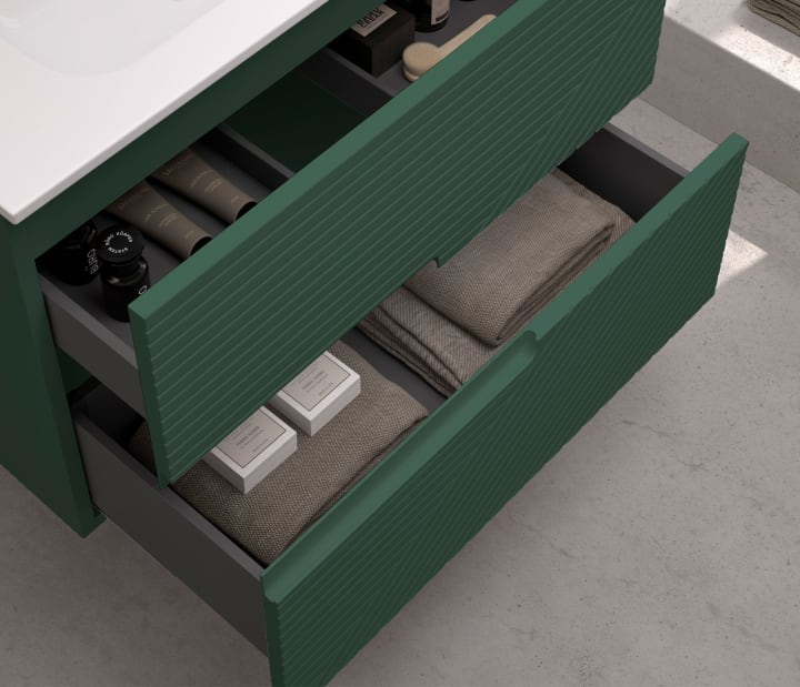 Meuble de salle de bains avec plan de toilette Limo Bruntec environnement 10