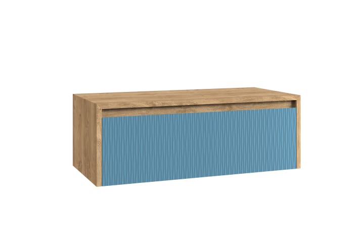 Meuble de salle de bains avec plan de toilette en bois Lambda Coycama principal 9
